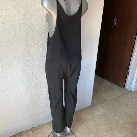 Lightweight Bib Overalls Pants Silky Jumper Romper Casual Minimalist Basic Small - Picture 5 of 5